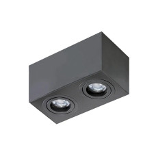 Точковий світильник Azzardo AZ2827 Brant Square GU10 2x50W IP20 чорний