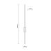 Бра, настінний світильник TK Lighting 18074 Flash LED 1x24W 3000K 1200Lm IP20 чорний