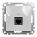 Розетка Schneider Sedna Design алюміній комп'ютерна RJ45 Саt. 5e UTP ( SDD113451 )