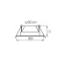 Точковий світильник Kanlux 38261 Fizu LED 1x4.8W 4000K IP44 чорний