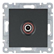ТВ розетка Hager WL3213 Lumina (чорна)