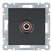 ТВ розетка Hager WL3213 Lumina (чорна)