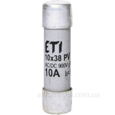 Запобіжник ETI 002625031 CH 10x38 gR-PV 10A 900V (50kA) Запобіжник ETI 002625031 CH 10x38 gR-PV 10A 900V (50kA)