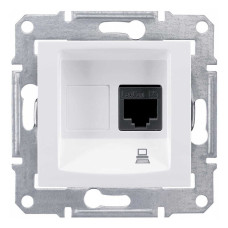 Розетка Schneider Sedna біла 1-на RJ-45 5e без рамки ( SDN4300121 )