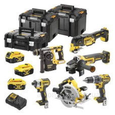 Набір з шести безщіткових елекроінструментів DeWALT DCK685P3T XR Li-lon 18В 3х5Аг