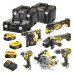 Набір з шести безщіткових елекроінструментів DeWALT DCK685P3T XR Li-lon 18В 3х5Аг