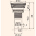 Кнопка моноблочна грибок ETI 004771482 ECM-T10-R (відключення поворотом 1NO червона)