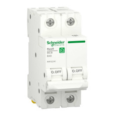 Автоматичний вимикач Schneider 6кА B 2p 40А Resi9 ( R9F02240 )