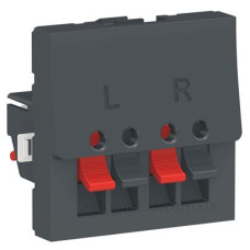 Аудіорозетка Schneider Electric NU348654 2М (антрацит) Аудіорозетка Schneider Electric NU348654 2М (антрацит)