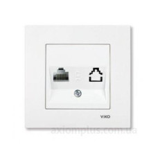 Розетка Karre комп'ютерна RJ45, Cat5e, біла VIKO (арт. 90960032)
