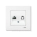 Розетка Karre комп'ютерна RJ45, Cat5e, біла VIKO (арт. 90960032)