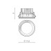 Точковий світильник Azzardo AZ4224 Aida Round LED 1x16W 3000K 1300Lm IP20 чорний