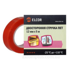 Двостороння стрічка Elcor 40206768 TRPET1205 12мм (5м) Двостороння стрічка Elcor 40206768 TRPET1205 12мм (5м)