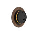 Бра, настінний світильник Nowodvorski 10280 Ring Wood LED S 1x7W 3000K 60Lm IP20 золотий