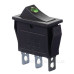 Перемикач TNSy KCD3-101EN G/B з підсвічуванням зелений (TNSy5500835)