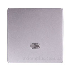 Одинарна клавіша E.Next e.lux.11171L.pn.aluminium з підсвіткою алюміній (ins0040095)