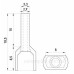 Ізольований наконечник E.Next e.terminal.stand.te.2.2.5.red 2x2,5 кв.мм червоний (s4037007)
