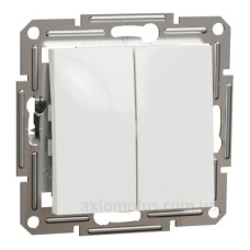 Перемикач двоклавішний Schneider Electric Asfora без рамки білий (EPH0670121)