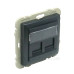 Подвійна комп'ютерна розетка Logus 21975 TIS RJ45 (Cat.5e) (сірий)