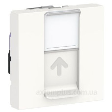 Одинарна комп'ютерна розетка Schneider Electric NU341718 RJ45 cat.6 STP із полем для напису 2М (біла) Одинарна комп'ютерна розетка Schneider Electric NU341718 RJ45 cat.6 STP із полем для напису 2М (біла)