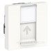 Одинарна комп'ютерна розетка Schneider Electric NU341718 RJ45 cat.6 STP із полем для напису 2М (біла)