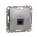 Комп'ютерна розетка Schneider Electric Sedna Design & Elements RJ45 кат. 5е UTP алюміній SDD113451