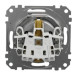 Розетка Schneider Electric Sedna Design & Elements з заземленням та шторками алюміній SDD113022