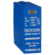 Змінний модуль захисного розрядника Schrack IS010351 Vartec 255В 15кА клас C Змінний модуль захисного розрядника Schrack IS010351 Vartec 255В 15кА клас C