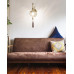 Бра, настінний світильник Ideal Lux 115962 Harem E27 1x42W IP20 бронзовий