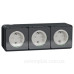 Накладна 3-місна розетка Schneider Electric MUR36038 із з/к та шторками IP55 (чорний)