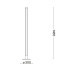 Торшер Ideal Lux 258874 Yoko LED 1x16W 3000K 1250Lm IP20 білий