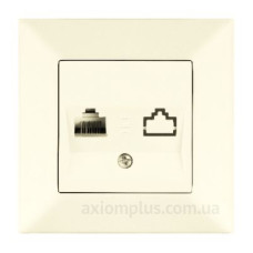 Розетка комп'ютерна Meridian, RJ45 Cat.5e, кремовий
