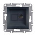 Розетка Schneider Asfora антрацит комп'ютерна RJ45 CAT. 5E ( EPH4300171 )