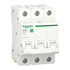 Автоматичний вимикач Schneider 6кА C 3p 25А Resi9 ( R9F12325 )