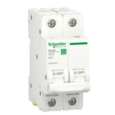Автоматичний вимикач Schneider 6кА B 2p 63А Resi9 ( R9F02263 )