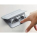 Лючок із висувним блоком розеток Legrand 54011 4М (алюміній)