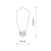 Світлодіодна лампочка Nowodvorski 10594 Bulb Vintage LED E27 1x6W 2200K 360Lm IP20