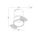Точковий світильник Kloodi KD-GIRON134 TR 12W 4K 38D WH/REF-WH LED 840Lm IP20 білий