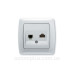 Розетка комп'ютерна телефонна (RJ45 - RJ11) біла Carmen