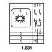 Пакетний перемикач Аско-Укрем ПКП Е9 1.831 A0110010002 (1-0-2 1 полюс)