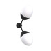 Бра, настінний світильник Pikart 35416-5 Burgeon Sconce E14 2x60W IP20 чорний