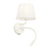 Бра, настінний світильник TK Lighting 10204 Maja E27+G9 1+1x15W+8W IP20 білий