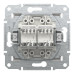 Розетка Schneider Asfora сталь комп'ютерна RJ45 Cat.5E 2-на ( EPH4400162 )