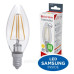 Прозора LED лампа Electrum Elegant GL LS-33/4F С37 4Вт Е14 3000K (A-LC-1942)