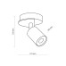 Світильник поворотний, спот TK Lighting 4673 Cover Wood GU10 1x10W IP20 чорний