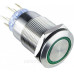 Кнопка Аско-Укрем TYJ 19-272 2NO+2NC 220В з підсвічуванням зелена (A0140010116)