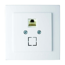 Розетка Nilson Touran біла комп'ютерна CAT5e RJ45 ( 24111044 )