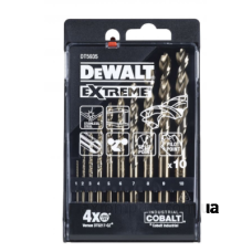 Набір свердел по металу DeWALT DT5935 Extreme в кейсі (10шт)