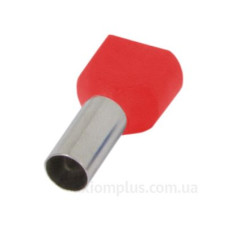 Ізольований наконечник E.Next e.terminal.stand.te.2.1.red 2x1 кв.мм червоний (s4037004)