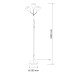 Торшер Goldlux 330673 Tulip E27 3x20W IP20 чорний